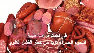اللحوم الحمراء مرتبطة بالفشل الكلوي