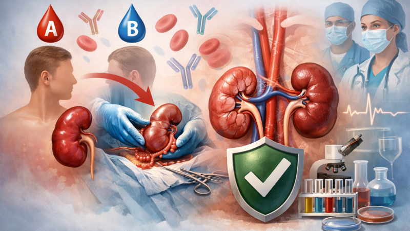 دليل زراعة الكلى من فصائل دم مختلفة: ما نسب نجاحها؟ وقائمة الدول المتوفرة بها