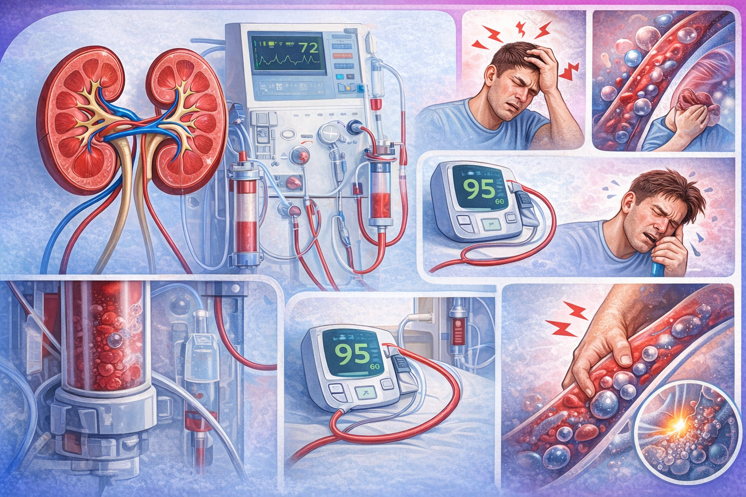 مخاطر جلسات غسيل الكلى: أخطر 10 مشاكل أثناء الجلسة وكيفية التعامل معها