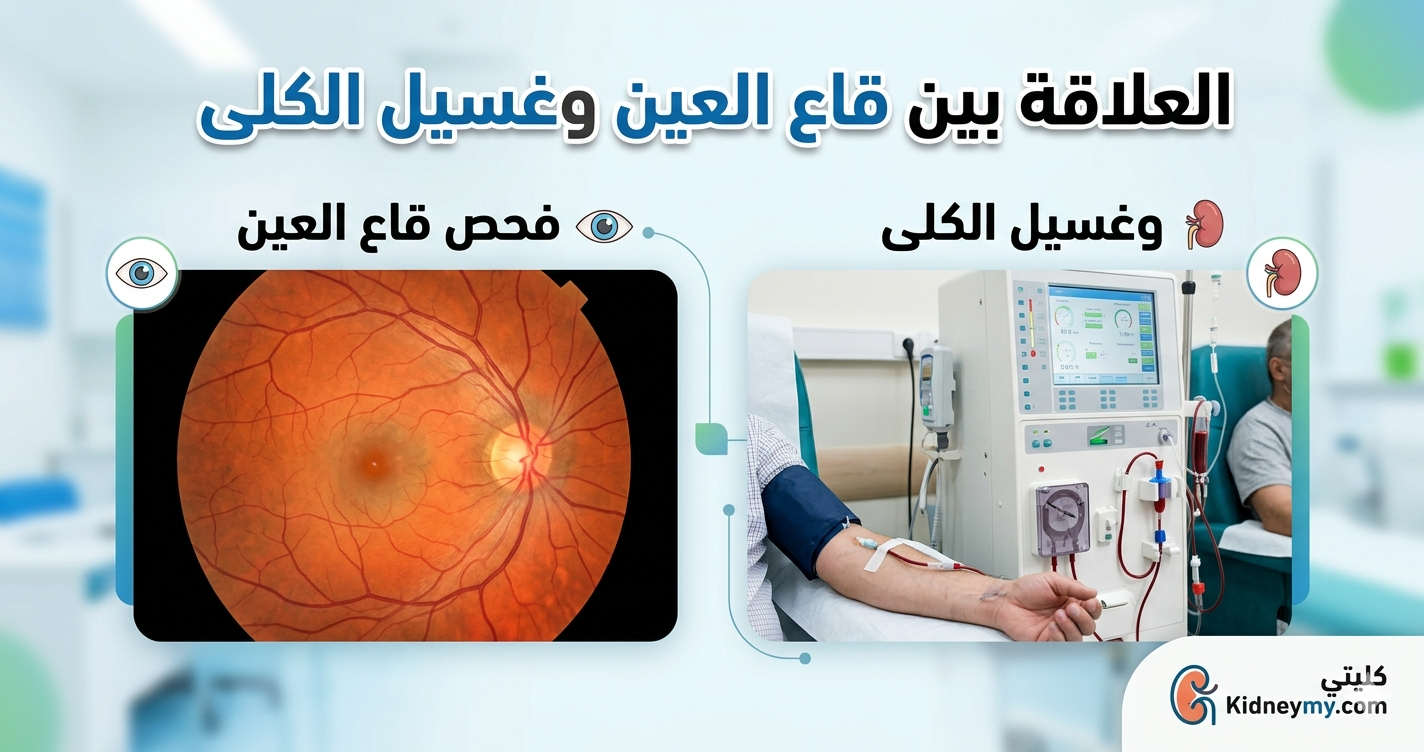 قاع العين وغسيل الكلى: كيف يؤثر غسيل الكلى على صحة العيون لمريض الغسيل؟