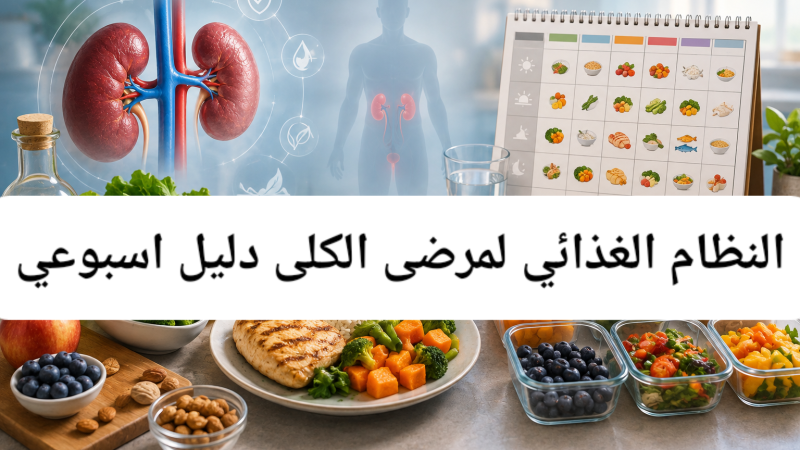 النظام الغذائي لمرضى الكلى: دليل أسبوعي لوجبات منخفضة البوتاسيوم والفوسفور