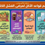 جدول غذائي يومي لمرضى الفشل الكلوي