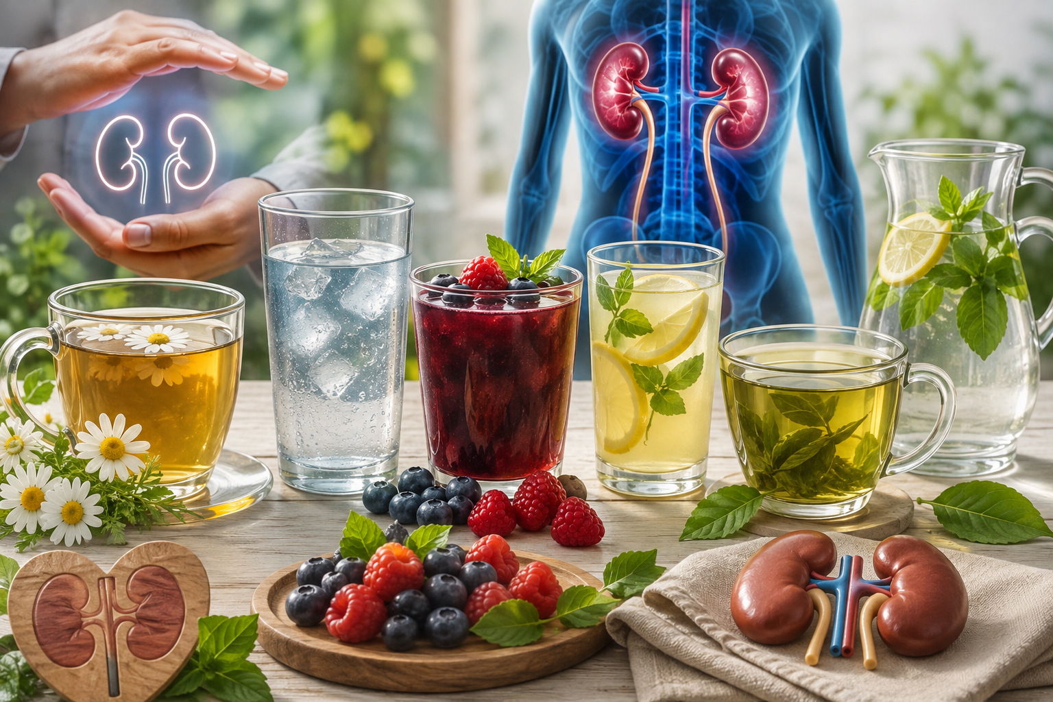 7 مشروبات تخفض الكرياتينين في الدم بشكل طبيعي وآمن تدعم صحة الكلى