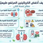 خفض إرتفاع الكرياتينين طبيعيًا