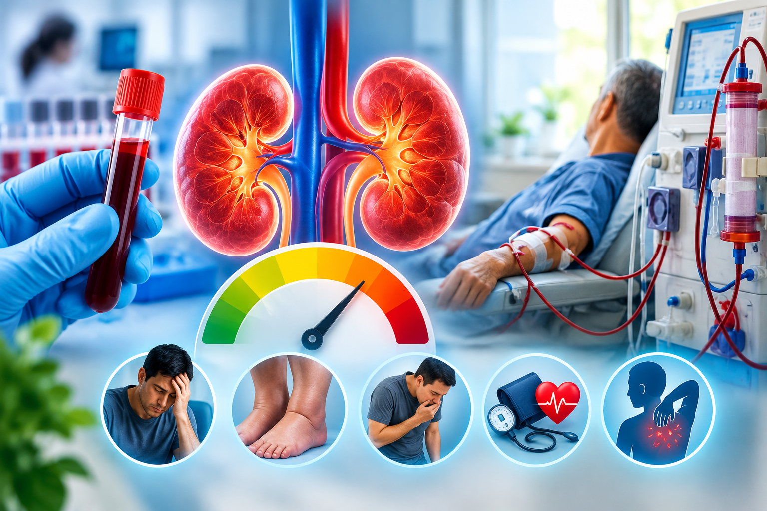 متى تكون نسبة الكرياتينين خطيرة؟ الأرقام والأعراض ومتى يحتاج المريض للغسيل؟